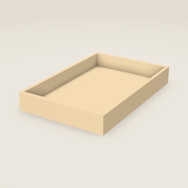 Roll-Out Tray for 18" Base (14" tray) — Blaze Black, 3D picture