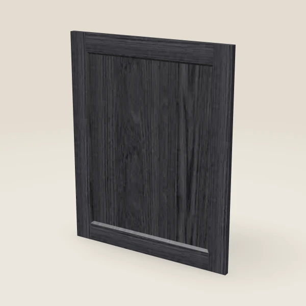 Base Decorative End Panel, Door Style — 23¾" × 29-5/16" — Blaze Black, 3D picture