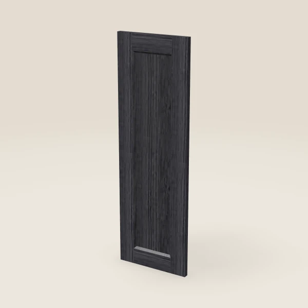 Wall Decorative End Panel, Door Style — 11½" × 35-5/16" — Blaze Black, 3D picture