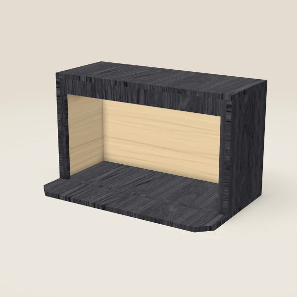 Microwave Oven Cabinet — 30" — Blaze Black, 3D picture
