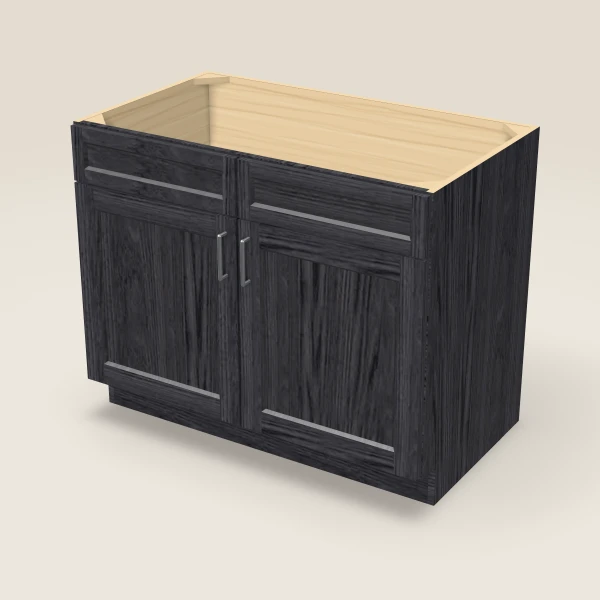 42" Sink Base — Blaze Black, 3D picture
