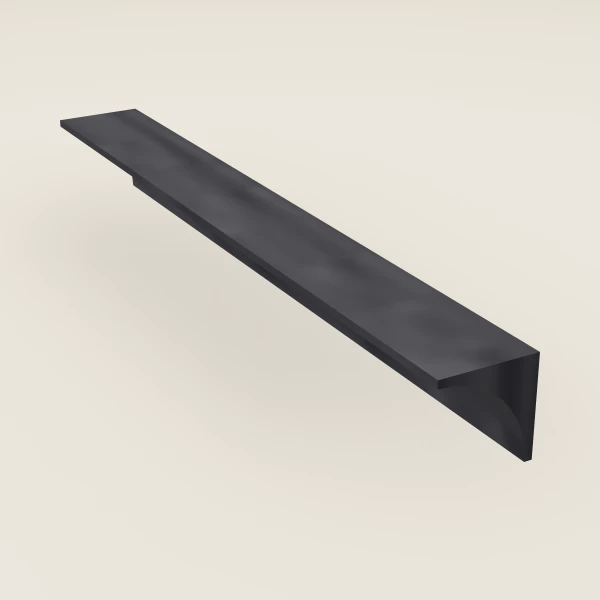 Inside Corner Molding — 8' — Blaze Black, 3D picture