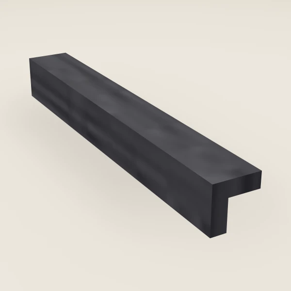 Outside Corner Molding — 8' — Blaze Black, 3D picture