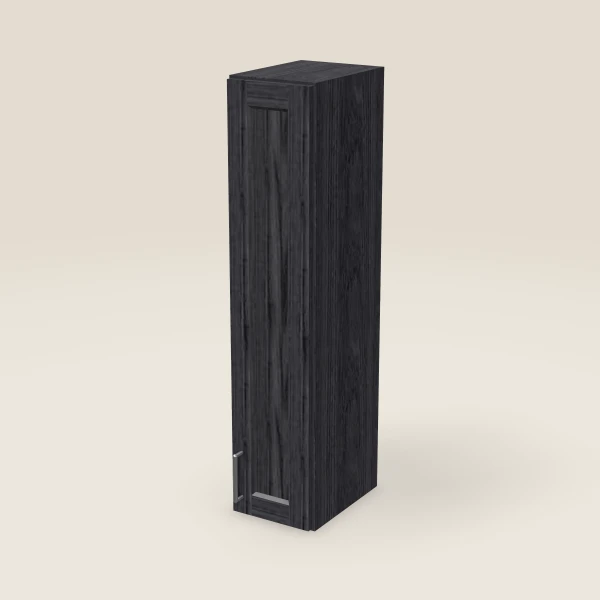 Gabinete de pared de 9" — 42" de alto — Blaze Black, imagen en 3D