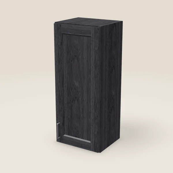15" Wall Cabinet — 36" High — Blaze Black, 3D picture