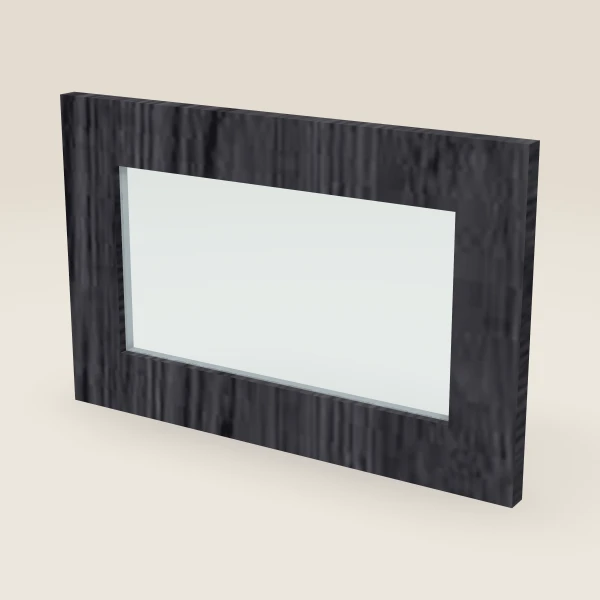 Glass Door for W1812 (17½" × 11-5/16") — Blaze Black, 3D picture