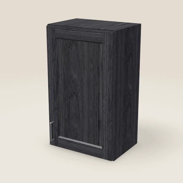 18" Wall Cabinet — 30" High — Blaze Black, 3D picture