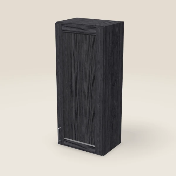 18" Wall Cabinet — 42" High — Blaze Black, 3D picture