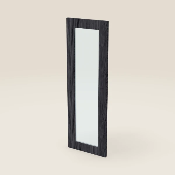 Glass Door for W2436B (11-11/16" × 35-5/16") — Blaze Black, 3D picture