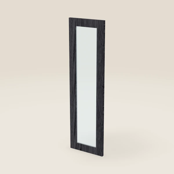 Glass Door for W2442B (11-11/16" × 41-5/16") — Blaze Black, 3D picture