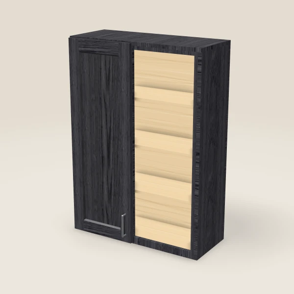 Wall Blind Corner — 42" High — Blaze Black, 3D picture