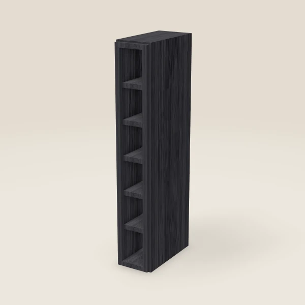 6" Wall Cube — 36" High, 6 Cubes — Blaze Black, 3D picture