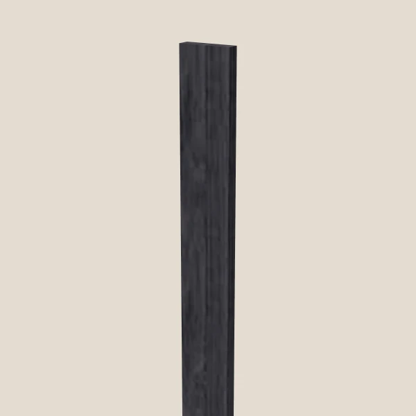 3" Tall Filler — 96" High — Blaze Black, 3D picture