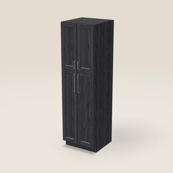 24" Wall Pantry — 84" High — Blaze Black, 3D picture
