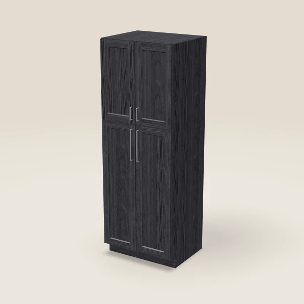 30" Wall Pantry — 84" High — Blaze Black, 3D picture