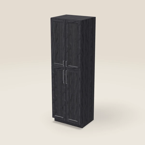 30" Wall Pantry — 96" High — Blaze Black, 3D picture