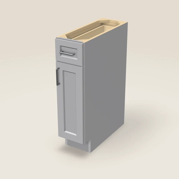 9" Base Cabinet — Lait Grey, 3D picture