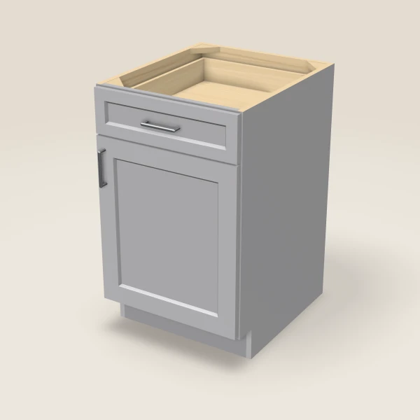 21" Base Cabinet — Lait Grey, 3D picture