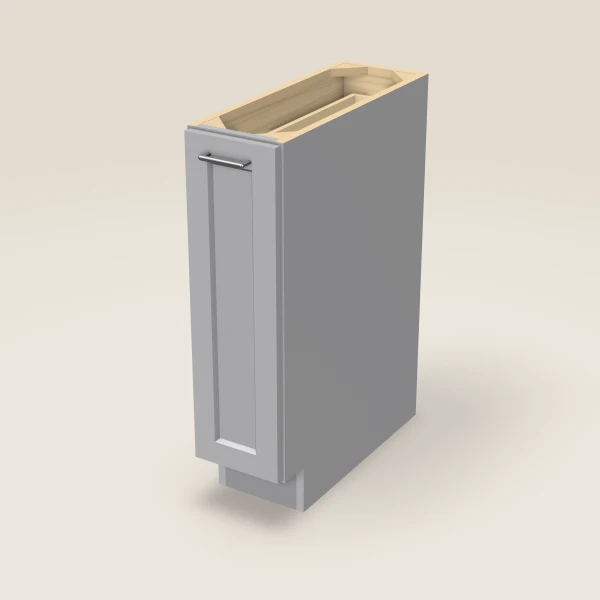 Base Pull-Out Spice Rack — 9" — Lait Grey, 3D picture