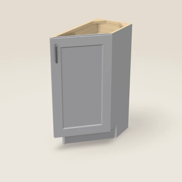 12" Base Transitional — Right — Lait Grey, 3D picture