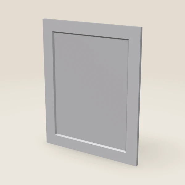 Base Decorative End Panel, Door Style — 23¾" × 29-5/16" — Lait Grey, 3D picture