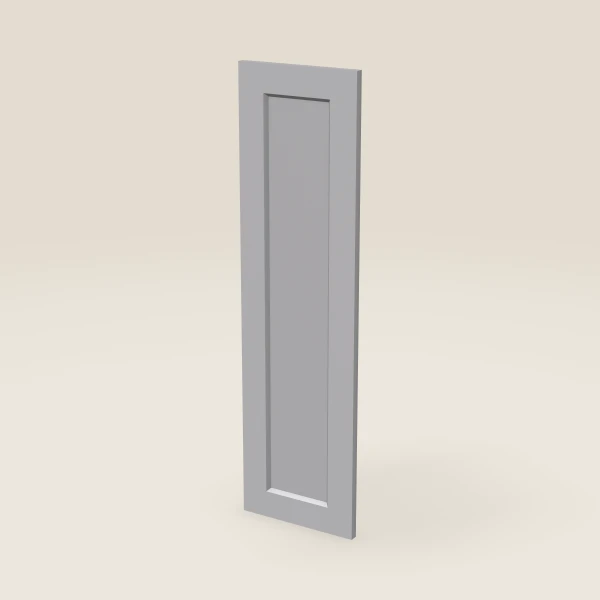 Wall Decorative End Panel, Door Style — 11½" × 41-5/16" — Lait Grey, 3D picture