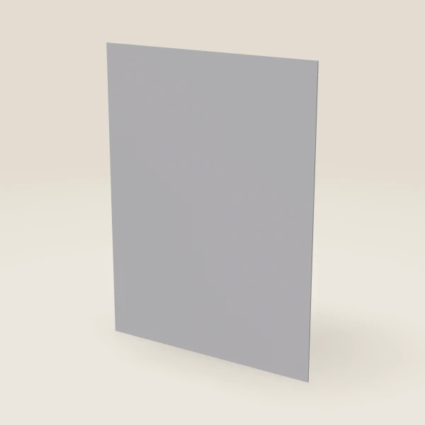 Finished Plywood Back Panel — 48" × 36", ¼" Thick — Lait Grey, 3D picture