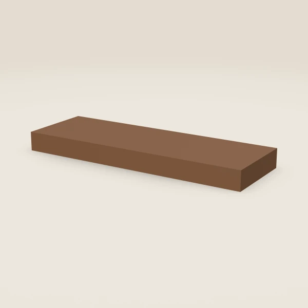 30" Floating Shelf, Brown — Lait Grey, 3D picture