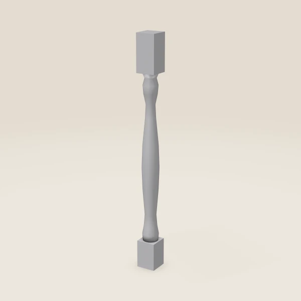 Full Leg LEG75 — 36½" High — Lait Grey, 3D picture
