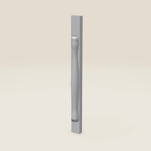 Half Leg POLE75-B3 — 36½" High — Lait Grey, 3D picture