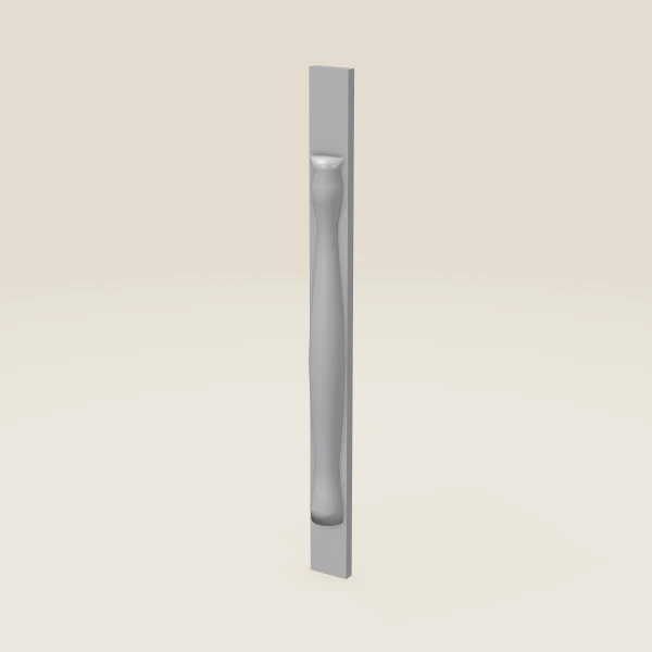 Half Leg POLE75-W336 — 36" High — Lait Grey, 3D picture