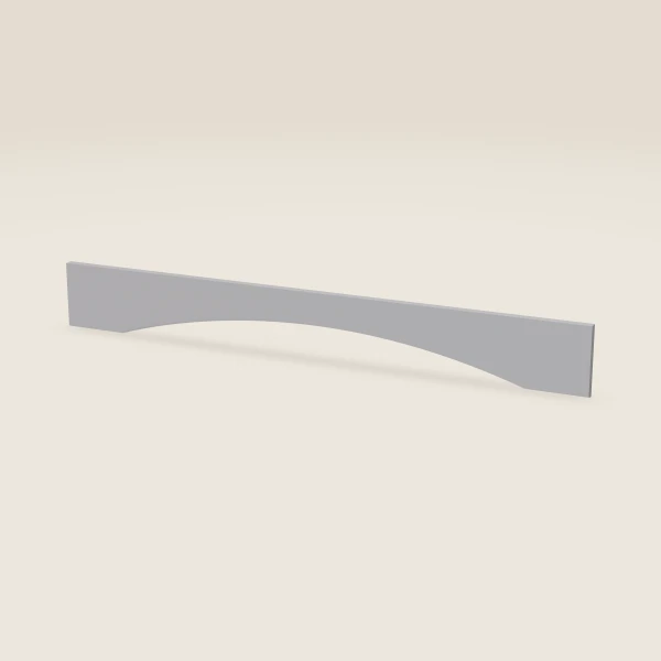 48" Arched Valance, Profile S — 6" High — Lait Grey, 3D picture