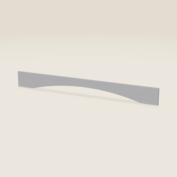 54" Arched Valance, Profile S — 6" High — Lait Grey, 3D picture