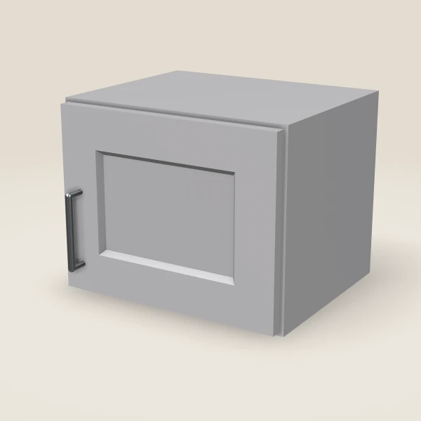 15" Wall Cabinet — 12" High — Lait Grey, 3D picture