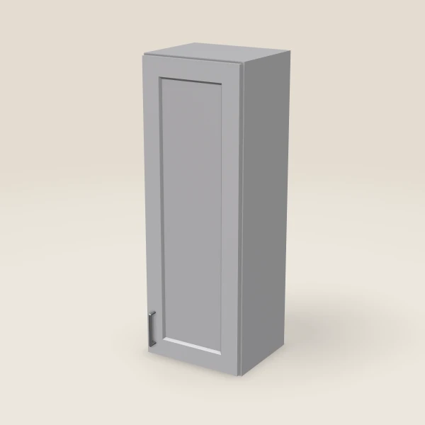 15" Wall Cabinet — 42" High — Lait Grey, 3D picture