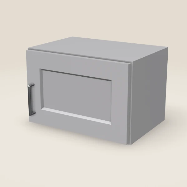 18" Wall Cabinet — 12" High — Lait Grey, 3D picture
