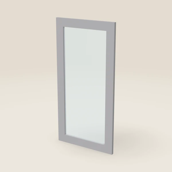 Glass Door for W1836 (17½" × 35-5/16") — Lait Grey, 3D picture