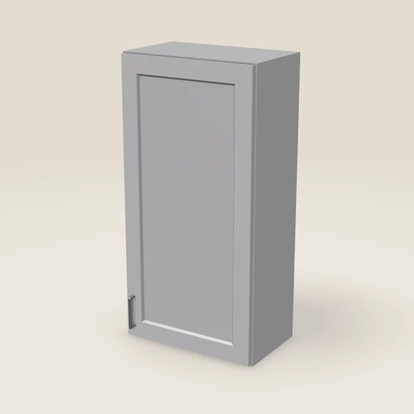 21" Wall Cabinet — 42" High — Lait Grey, 3D picture