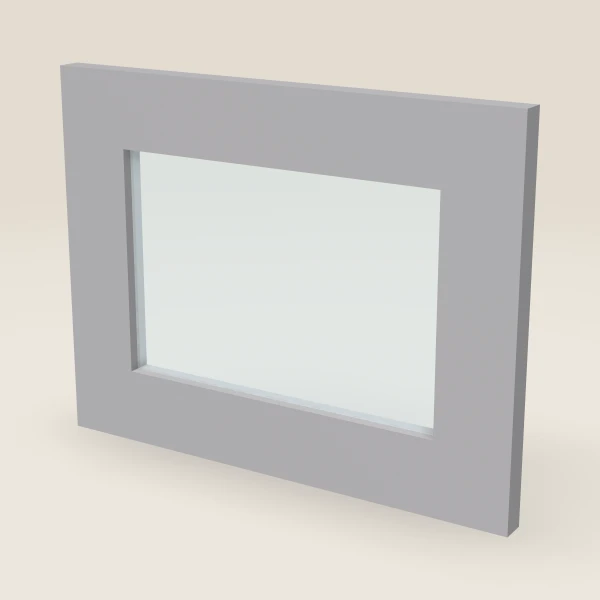 Glass Door for W3012B (14-11/16" × 11-5/16") — Lait Grey, 3D picture