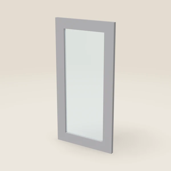 Glass Door for W3030B (14-11/16" × 29-5/16") — Lait Grey, 3D picture