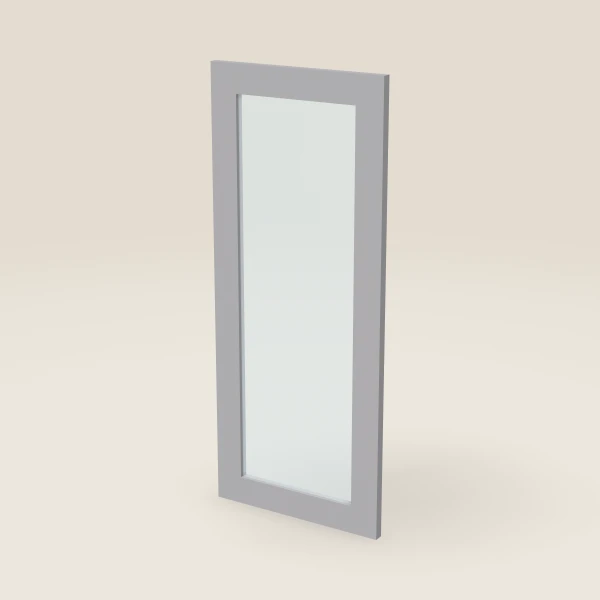 Glass Door for W3036B (14-11/16" × 35-5/16") — Lait Grey, 3D picture