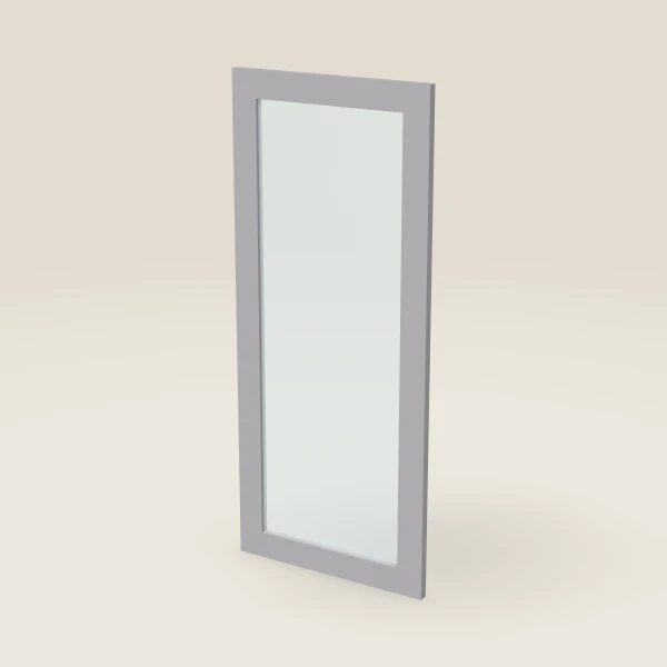 Glass Door for W3642B (17-11/16" × 41-5/16") — Lait Grey, 3D picture