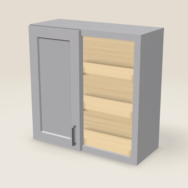 Wall Blind Corner — 30" High — Lait Grey, 3D picture