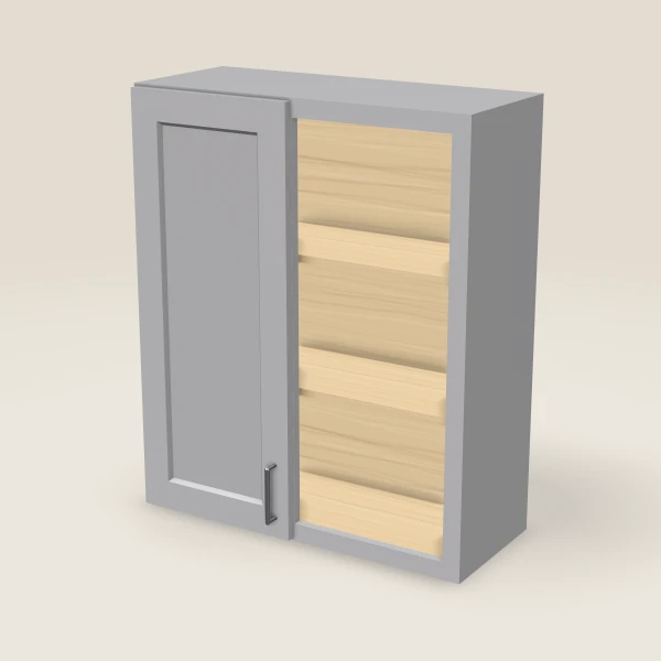 Wall Blind Corner — 36" High — Lait Grey, 3D picture