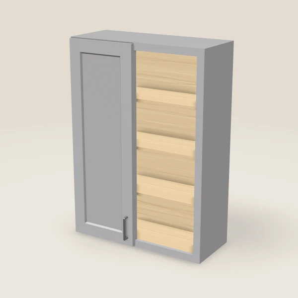 Wall Blind Corner — 42" High — Lait Grey, 3D picture