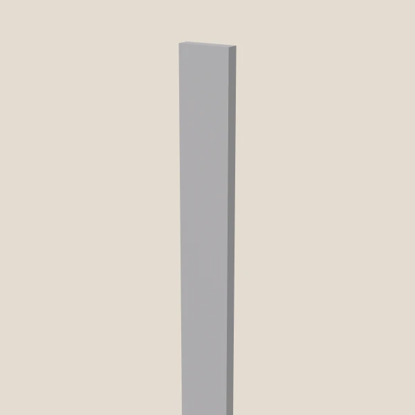 3" Wall Filler — 84" High — Lait Grey, 3D picture