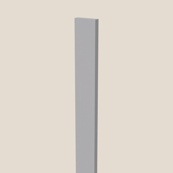 3" Tall Filler — 96" High — Lait Grey, 3D picture