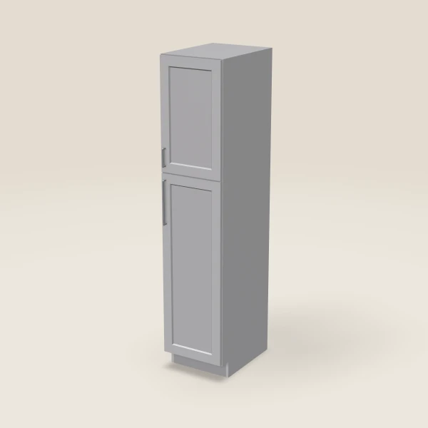 18" Wall Pantry — 84" High — Lait Grey, 3D picture