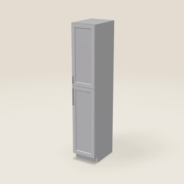18" Wall Pantry — 96" High — Lait Grey, 3D picture