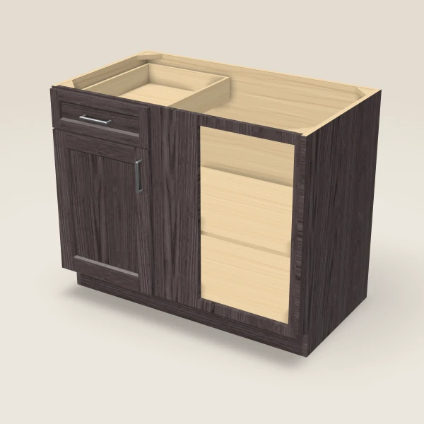 Base Blind Corner — fills 45–48" — Greystone, 3D picture